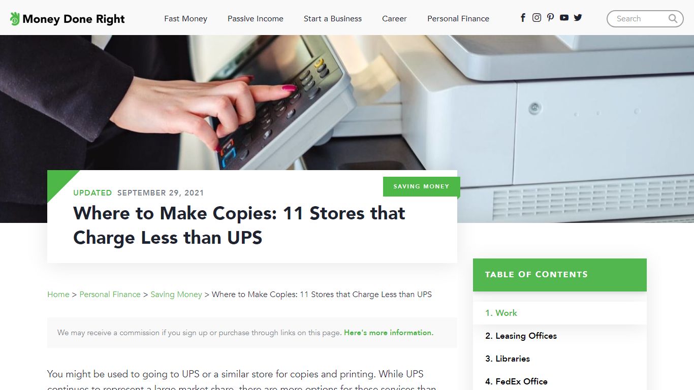 Where to Make Copies: 11 Stores that Charge Less than UPS